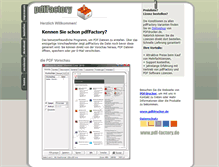 Tablet Screenshot of pdf-factory.de